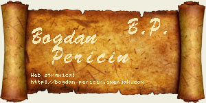 Bogdan Peričin vizit kartica